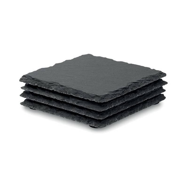 Sada štyroch bridlicových podtáciek Sada štyroch bridlicových podtáciek